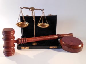 Gavel and scales of justice