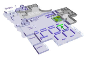 Small screen shot image showing the location of mass media communication books (302.222)