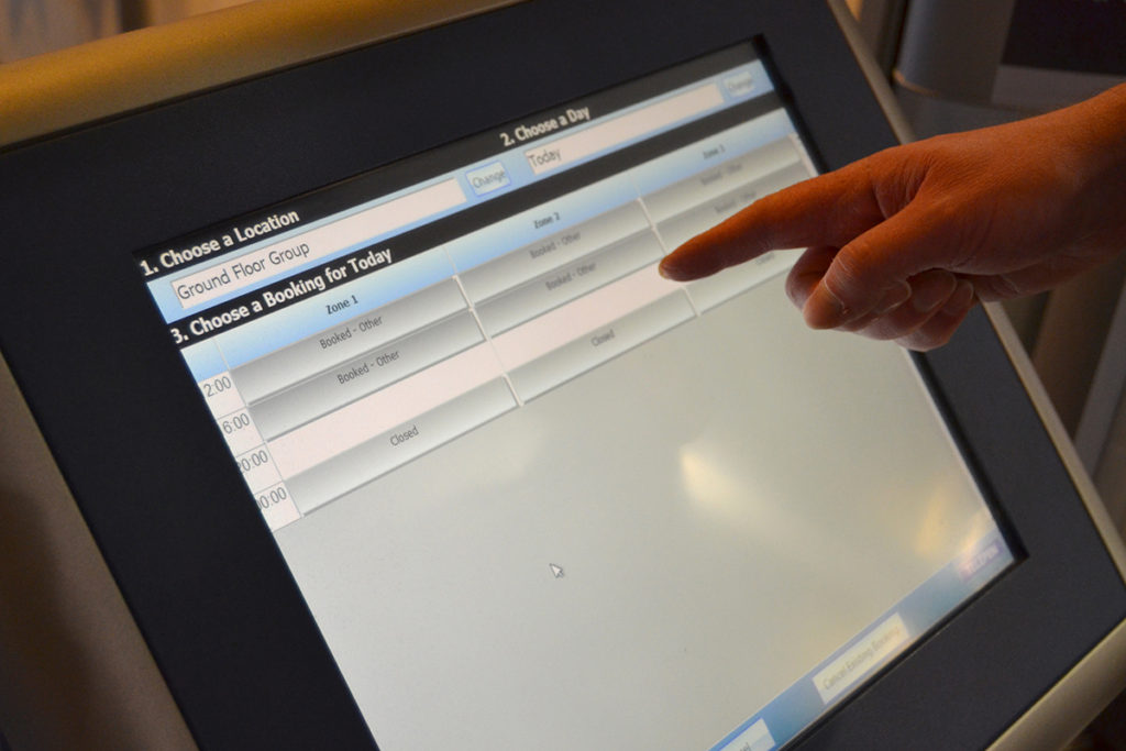 Study space booking kiosk
